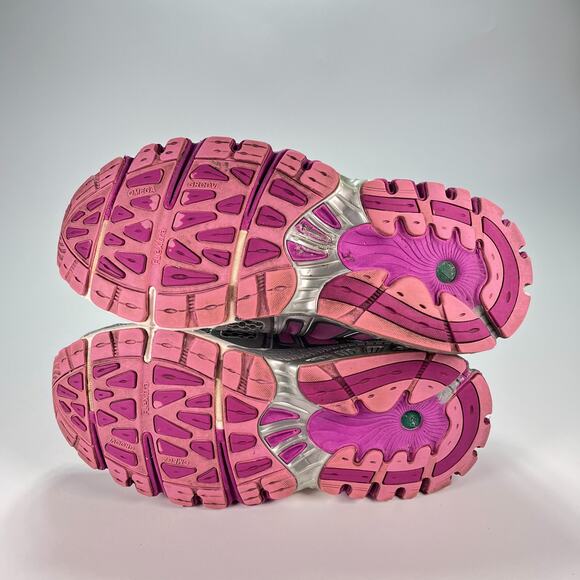 Brooks Ariel Wide Gray Purple Athletic Running Shoes 1201642E085 Women's Size 10 - Picture 8 of 10